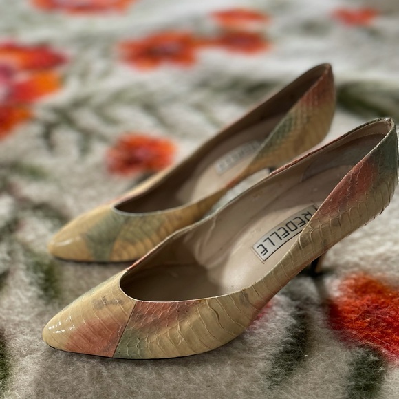 1980s tie dye python pumps - Picture 1 of 5